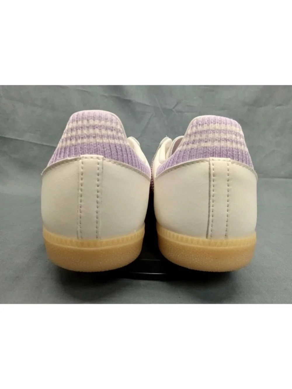 Adidas Samba OG J KI4172 Leather Powder White Plum Gum Girls Size 4 NEW NO BOX!